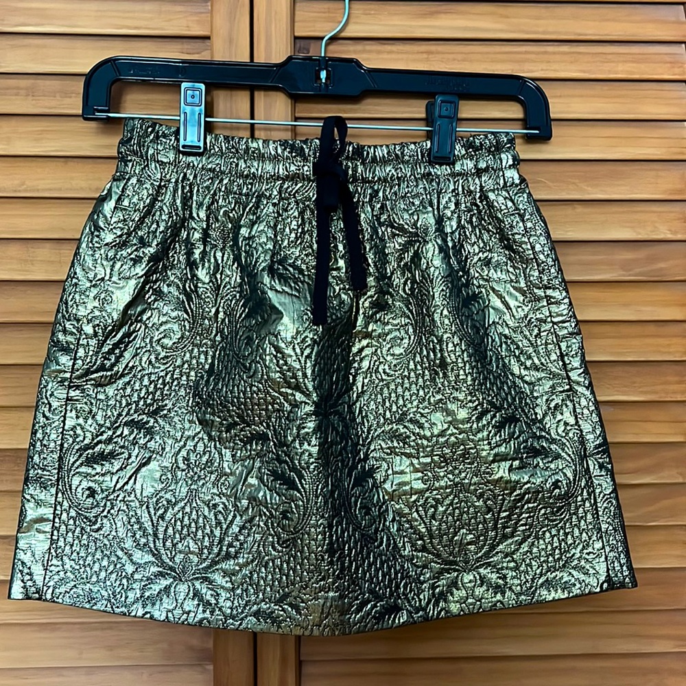 Zadig & Voltaire gold skirt